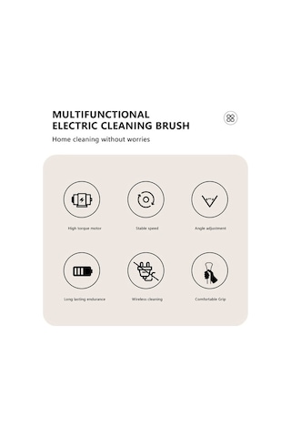 Createtech Tipi Temizleme Temizleme Springsun Mutfak Kablosuz İşlevli Fırçası Fırçası Ev Elektrikli El Çok Banyo Eg