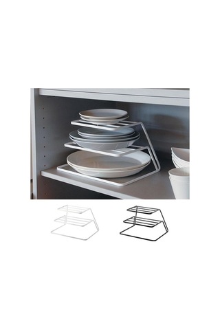 Dancemonkey Üç Katmanlı Mutfak Bulaşık Saklama Raf Dolabı - Pratik Depolama Çok Renkli