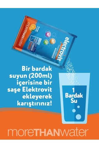 Hangover Shot Electrovit Portakal Aromalı Elektrolit İçeren Toz 8 Şase, Hidrasyon,magnezyum,potasyum,sodyum