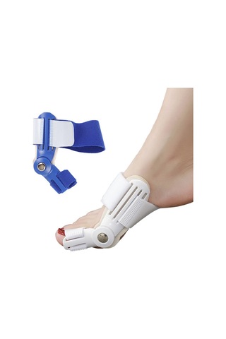 Moveevo Gece Kullanımı Halluks Valgus Düzeltici Ayak Parmağı Ayrılması Düzeltici Mavi