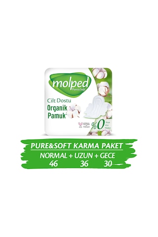 Molped Pure & Soft Hijyenik Ped Süper Mega Paket 112 Adet