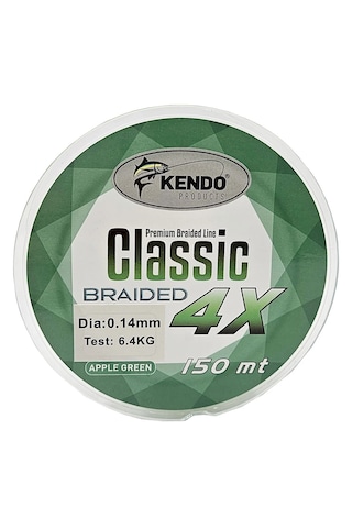 Kendo Classic 4x 150mt Apple Green İp Misina 0.14 mm