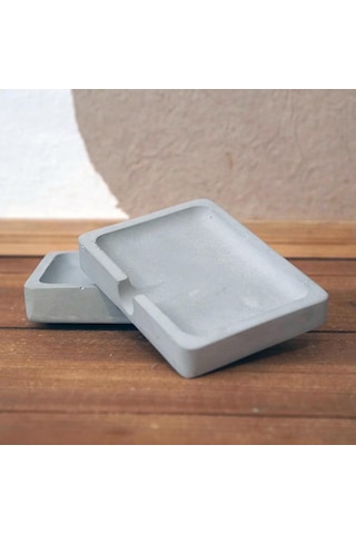 Natural Zen Beton Sabunluk Doğal Beton Görünüm El Yapımı