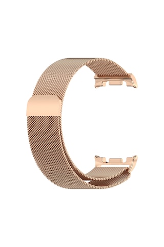 Samsung Uyumlu Galaxy Watch 8 Mtr Krd-01 Metal Kordon - Rose Gold