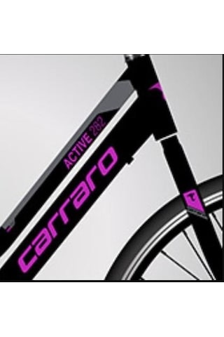 Carraro Active 282 28"jant 46'kadro 21 Vites V.b Şehir Bisikleti Siyah Gri Mor Gri - Mor - Siyah