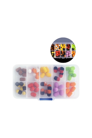 Reedark 50 Adet Yüzen Sazan Yemi Topları - Yapay Yem Ve Saklama Kutusu İle Set