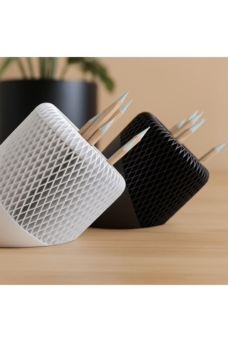 Modern Eğik Tasarımlı Kalemlik-fibrika Store - Siyah Siyah