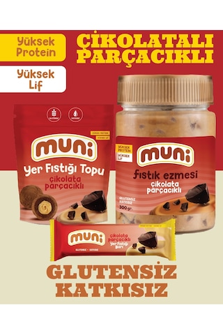 Muni Çikolata Parçacıklı Mixed Paket 3'lü