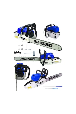 Dragro DRG-TSTR9900 9.9 HP Benzinli Ağaç Kesme Makinesi Mavi