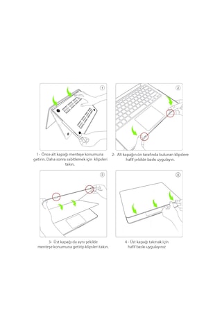 MacBook Pro 16 A2141 A2142 Shell Kapak Sert Kılıf - Şeffaf AL3372