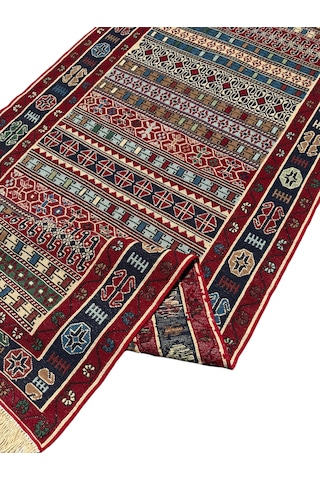 El Dokuma Sıfır İran Sumak Kilimi 84x200 Yün Yolluk