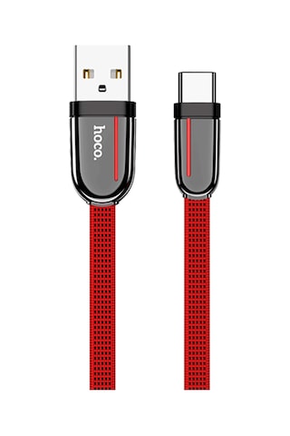 Hoco. U74 Usb To Type-c Şarj Data Kablosu - Kırmızı