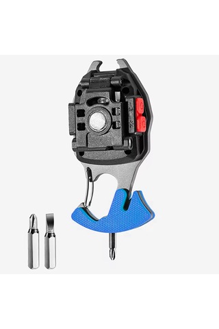 Wison Çok Fonksiyonlu Şarjlı Anahtarlıklı Kamp Feneri Çakmaklı Işıldak Siyah