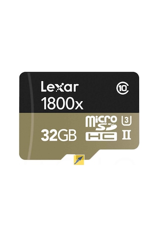 Lexar Professional 1800x 32 GB MicroSDHC Class 10 UHS-II Hafıza Kartı + Adaptör + USB 3.0 Kart Okuyucu
