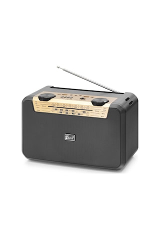 Fepe Fp397s Bluetooth Fm Radyo Usb Tf Aux Solar Şarjlı Çift Led Aydınlatmalı Taşınabilir Kamp Hoparlör