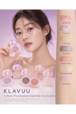 Klavuu Urban Pearlsation Sparkle Eyeshadow 7 Rose Muhly - İnci Tozu İçeren Far