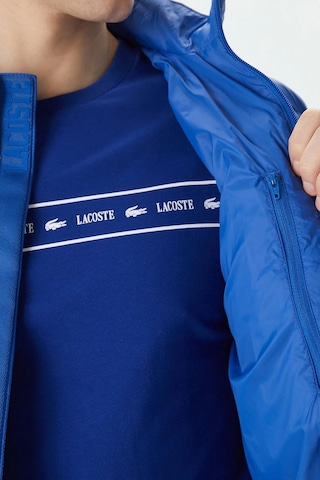 Lacoste Synthetic Fill Jacket Gizlenebilir Kapişonlu Şişme Erkek Mont Mavi Lacivert