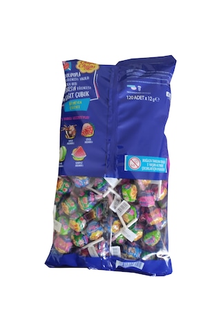 Chupa Chups Sakız Dolgulu Lolipop Şekerleme Poşetli 120 x 12 G
