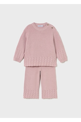 Mayoral Pembe Kız Bebek Triko Takım 2592 Pembe