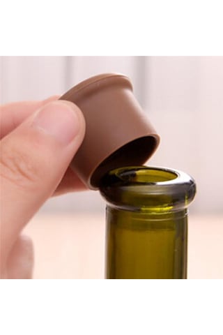 Yeşil 1 Adet Şarap Şişesi Tıpa Silikon Bar Aracı Koruma Bira Fiş Kapağı Tıpalar Yeşil