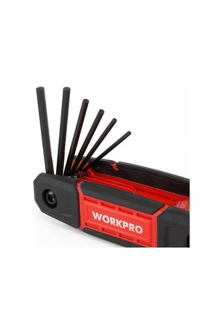 Workpro Wp222029 9 Parça Cr-v İnç Çakı Tipi Profesyonel Allen Anahtar Takımı