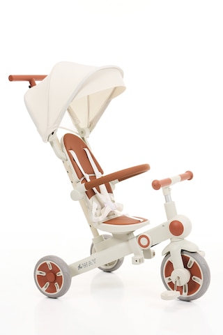 Flow 9in1 Smart Trike Çift Yönlü, Yatabilir, Katlanabilir, Denge Bisikleti Özellikli Bebek Ve Çocuk Bisikleti Beyaz