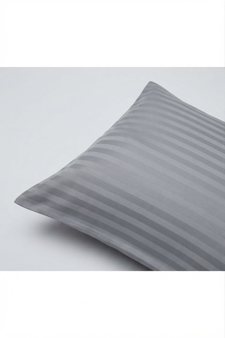 Orta Boy 40x60cm %100pamuklu Saten Fermuarlı Yastık Kılıfı 2adet Koyu Gri