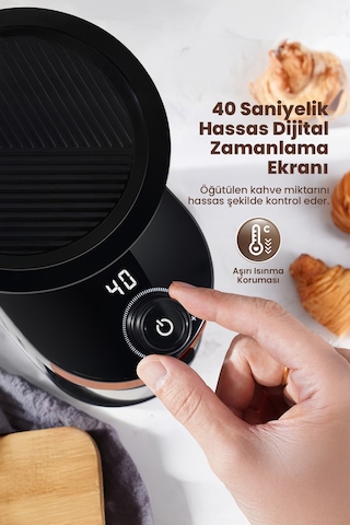 Any Morning SH25836B Dijital Zamanlayıcılı Elektrikli Kahve Öğütücü