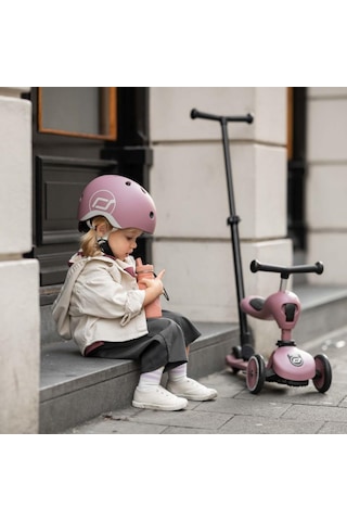 Scoot And Ride Push And Go Ebeveyn Kontrollü Çocuk Scooter Wildberry 240527-00069