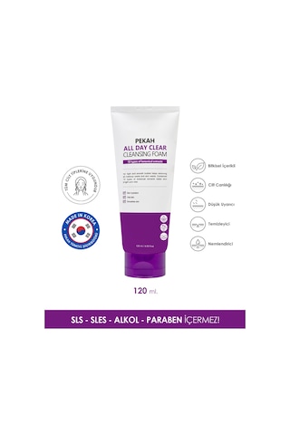 Pekah Nemlendirici Yüz ve Makyaj Temizleme Köpüğü 120 ML