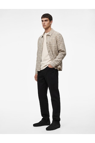 Koton Düğmeli Cep Detaylı Normal Bel Slim Fit Jean Pantolon - Brad Jean Siyah 6sam40115nd