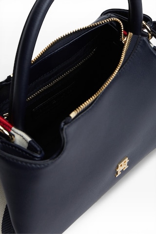 Tommy Hilfiger Th Logotape Mını Satchel Kadın Mavi Çanta - Aw0aw18743