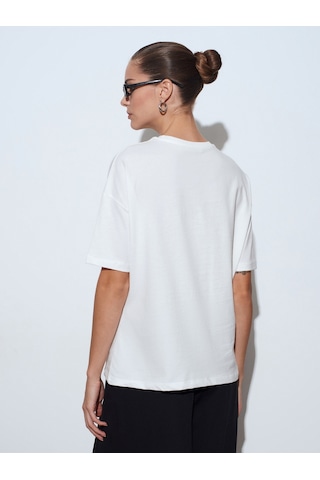 3683 Basic T-Shirt-Ekru