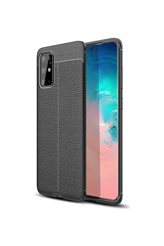 Galaxy S20 Plus Kılıf Zore Niss Deri Desenli Silikon Kılıf