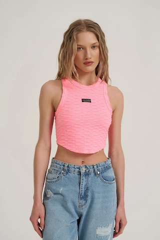 Olla Collection Etiket Detaylı Atlet Pembe Pembe