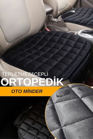 Premium Cepli Koltuk Minderi Tek Adet - Siyah