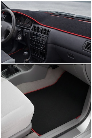 Toyota Corolla Efsane Kasa 1992-1998 Uyumlu 5 Li Oto Halı Paspas & Torpido Koruma Kaplama Seti