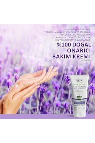 %100 Doğal Onarıcı Bakım Kremi Yoğun Nemlendirici Cilt Bakım Lavanta Shea Vegan 50 Ml 19880544