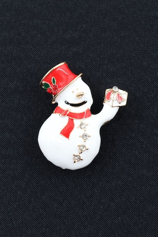 Kardan Adam Broş. Taşlı Tasarım Broş. Yaka İğnesi Kardan Adam Broş. Kadın Broş. Erkek Broş. Broş. Çok Renkli