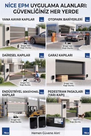 Epm Emniyet Fotoseli Emniyet Sensörü Otomatik Kapı Bariyer Yana Kayar Sürgülü Kapı Fotosel