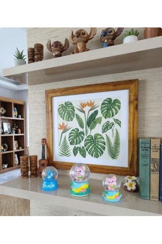 9cm-6cm Işıklı Pembe Ve Mavi Renk Ve Sarı Altlık 11cm X7 Cm Pilli Pembe Işıklı Hediyelik-dekoratif 3 Lü Stitch Kar Küresi 1