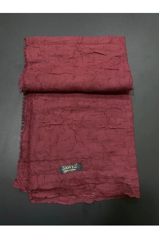 Bambu Kraş Şal Bordo-jawel Çok Renkli