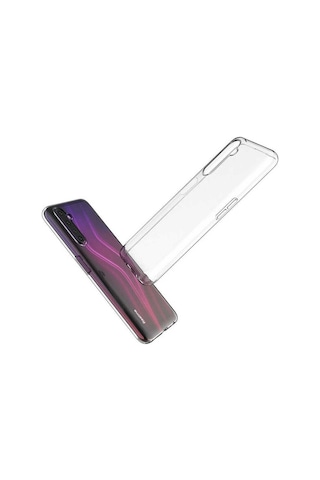 Realme 6 Pro Kılıf Zore Süper Silikon Kapak Renksiz