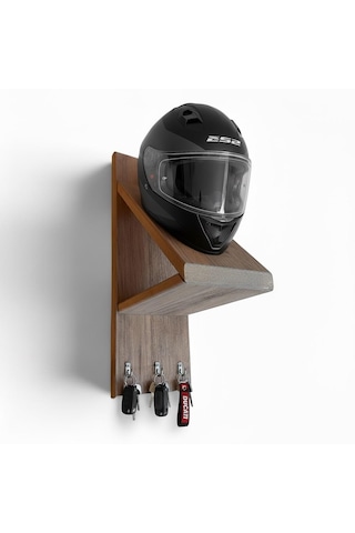 Motorcu Kask Askılığı Meşe