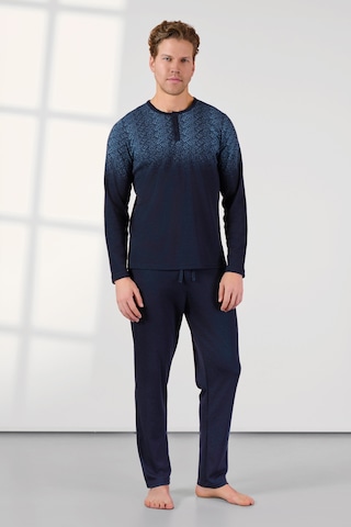 Doreanse Erkek Lacivert Düğme Yaka T-shirt Pijama Takımı 25k4534-standart Lacivert