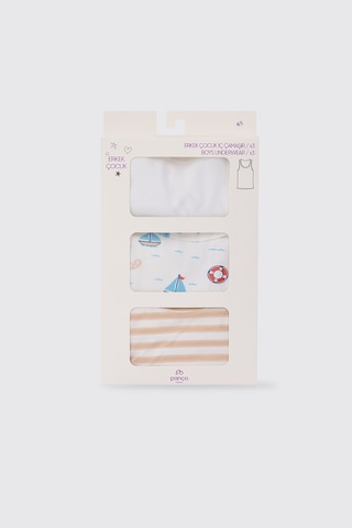 Panço Erkek Çocuk 3'lü Atlet Seti 2612bk14005 Çok Renkli