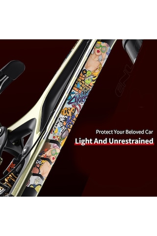 Neevoyu Renkli Güzellik Modeli Bisiklet Çerçeve Koruyucu 500 Mikron Kalın 3d Pvc Folyosu Tüm Bisiklet Modelleri İçin Kırık Ve Çiziklerden Koruma