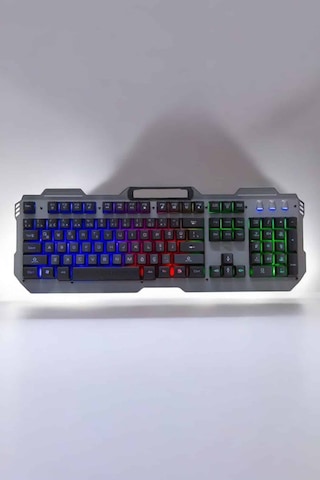 Oyuncu - 388 - Klavyesi Q Klavye Rgb Işıklı - Csmo-tex - Mouse li