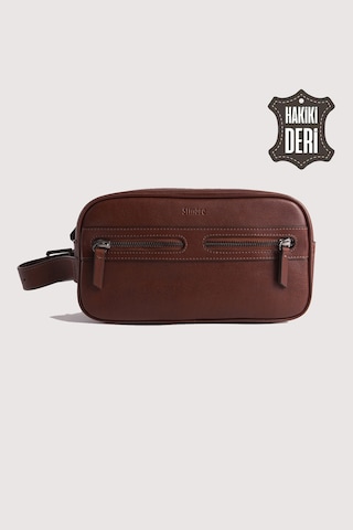 Hakiki Deri Erkek Takım Çantası Taba Smr8518 Taba