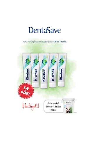 5 Al 4 Öde Dentasave Klorhex Diş Macunu Yoğun Bakım 75 Ml Ve Rosie Günlük Koruma